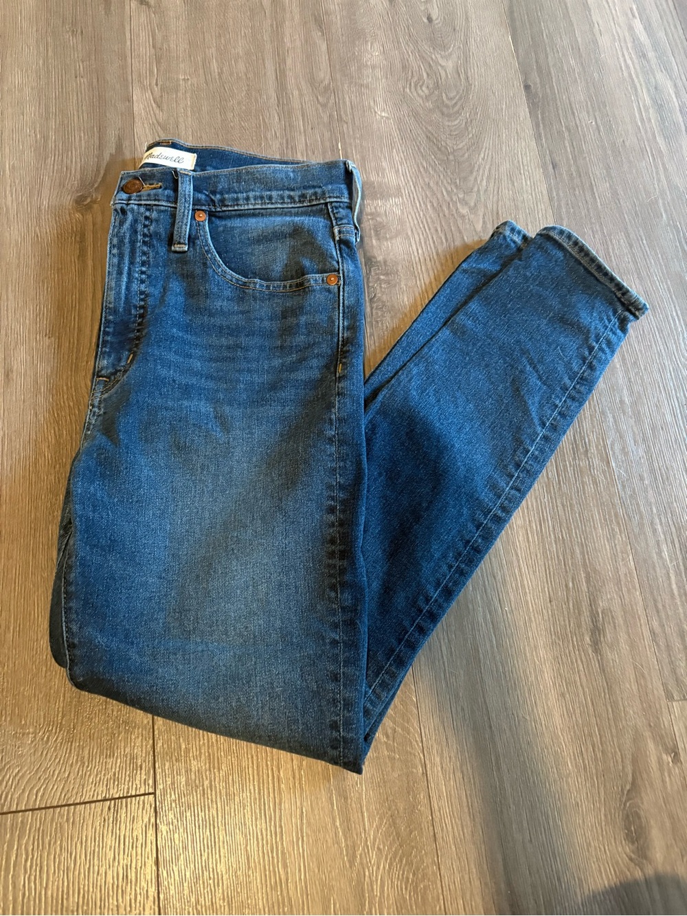 Madewell size 28 11” high rise skinny jeans